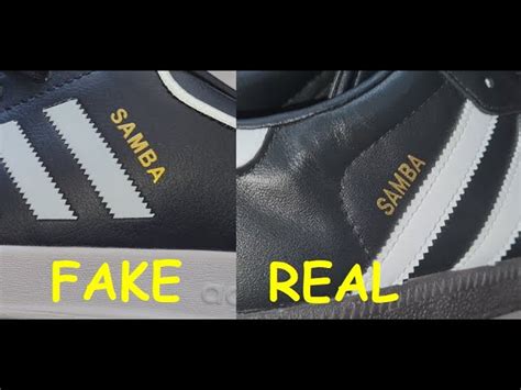 how to spot a fake adidas samba|More.